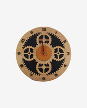 Handmade Wooden Mechanical Clock with Gears