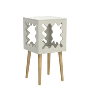Square Bookcase Nightstand Side End Table