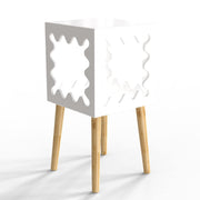 Square Bookcase Nightstand Side End Table