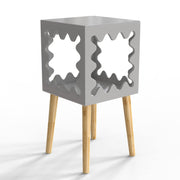 Square Bookcase Nightstand Side End Table