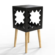 Square Bookcase Nightstand Side End Table