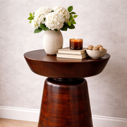 Albany Rustic Drum Side Table