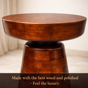 Albany Rustic Drum Side Table