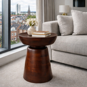 Albany Rustic Drum Side Table